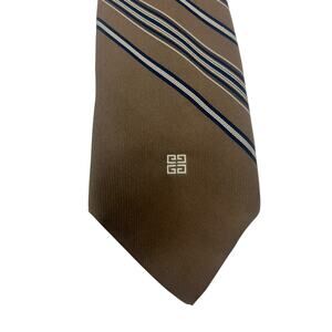 Givenchy Gentleman Paris Carter Holmes Luxury Vintage Mens Necktie Logo